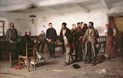 治安判事の前で